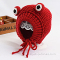 Cartoon Frog Animal Shape Pet Knitting Woolen Cappello